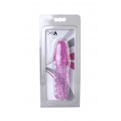 Розовая насадка с нежными шипами - 13,5 см. - Toyfa Basic - в Одинцово купить с доставкой