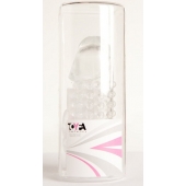 Гелевая прозрачная насадка с 2 отростками - 13 см. - Toyfa Basic - в Одинцово купить с доставкой