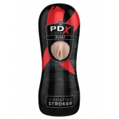 Мастурбатор-вагина Vibrating Pussy Stroker с вибрацией - Pipedream - в Одинцово купить с доставкой