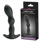 Черный анальный стимулятор простаты с вибрацией Special Anal Massager - 14,5 см. - Baile - в Одинцово купить с доставкой