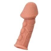 Насадка на фаллос с пузыриками, венками и ребристостью KOKOS Extreme Sleeve 09 - 12,7 см. - KOKOS - в Одинцово купить с доставкой