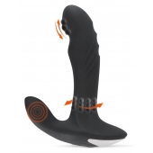 Черный вибромассажер простаты с функцией римминга Plug with Perineum Stimulator - 16,6 см. - Orion - в Одинцово купить с доставкой