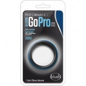 Черно-синее эрекционное кольцо Silicone Go Pro Cock Ring - Blush Novelties - в Одинцово купить с доставкой