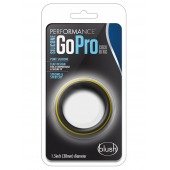 Черно-желтое силиконовое эрекционное кольцо Silicone Go Pro Cock Ring - Blush Novelties - в Одинцово купить с доставкой