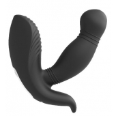 Черный вибромассажер простаты PROSTATE HERO - Dream Toys - в Одинцово купить с доставкой