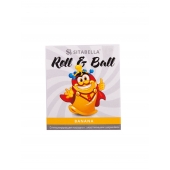 Стимулирующий презерватив-насадка Roll   Ball Banana - Sitabella - купить с доставкой в Одинцово