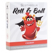 Стимулирующий презерватив-насадка Roll   Ball Cherry - Sitabella - купить с доставкой в Одинцово