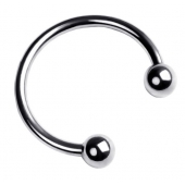 Серебристая подкова на головку пениса - ToyFa - купить с доставкой в Одинцово