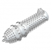 Закрытая прозрачная насадка Crystal sleeve - 14,2 см. - Erowoman-Eroman - в Одинцово купить с доставкой