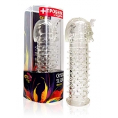 Закрытая прозрачная насадка на пенис Crystal Sleeve Faraon - 13,5 см. - Erowoman-Eroman - в Одинцово купить с доставкой