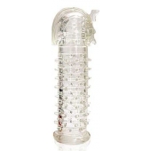 Закрытая прозрачная насадка на пенис Crystal Sleeve Faraon - 13,5 см. - Erowoman-Eroman - в Одинцово купить с доставкой