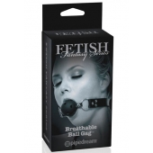 Черный кляп с дырочками Breathable Ball Gag - Pipedream - купить с доставкой в Одинцово