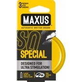 Презервативы с точками и рёбрами в железном кейсе MAXUS Special - 3 шт. - Maxus - купить с доставкой в Одинцово