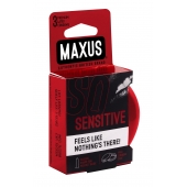 Ультратонкие презервативы в железном кейсе MAXUS Sensitive - 3 шт. - Maxus - купить с доставкой в Одинцово