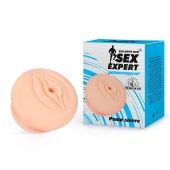Телесная насадка-вагина на помпу - Sex Expert - в Одинцово купить с доставкой