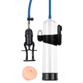 Прозрачная вакуумная вибропомпа Sex Expert с насадкой-вагиной - Sex Expert - в Одинцово купить с доставкой