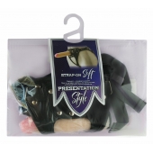 Черный пояс-трусики с двумя насадками Soft-Dolli - 16,5 и 10,5 см. - LOVETOY (А-Полимер) - купить с доставкой в Одинцово