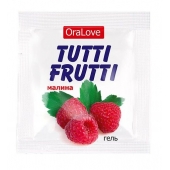 Пробник гель-смазки Tutti-frutti с малиновым вкусом - 4 гр. - Биоритм - купить с доставкой в Одинцово