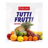 Пробник гель-смазки Tutti-frutti со вкусом тропических фруктов - 4 гр. - Биоритм - купить с доставкой в Одинцово