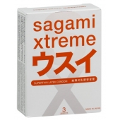 Ультратонкие презервативы Sagami Xtreme SUPERTHIN - 3 шт. - Sagami - купить с доставкой в Одинцово