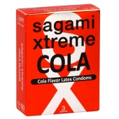 Ароматизированные презервативы Sagami Xtreme COLA - 3 шт. - Sagami - купить с доставкой в Одинцово