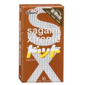 Презервативы Sagami Xtreme FEEL UP с точечной текстурой и линиями прилегания - 10 шт. - Sagami - купить с доставкой в Одинцово