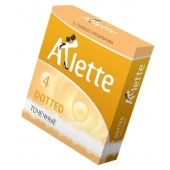 Презервативы Arlette Dotted с точечной текстурой - 3 шт. - Arlette - купить с доставкой в Одинцово
