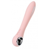 Розовый силиконовый вибратор с электростимуляцией GALVANI VIBE - 21 см. - ToyFa - купить с доставкой в Одинцово