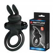 Черное эрекционное кольцо с вибростимуляцией клитора Vibrant Penis Ring III - Baile - в Одинцово купить с доставкой