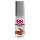 Смазка на водной основе S8 Flavored Lube со вкусом вишни - 50 мл. - Stimul8 - купить с доставкой в Одинцово