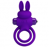 Фиолетовое эрекционное кольцо с вибростимуляцией клитора Vibrant Penis Ring III - Baile - в Одинцово купить с доставкой