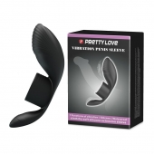 Черное кольцо на пенис с вибрацией Vibration Penis Sleeve - Baile - в Одинцово купить с доставкой