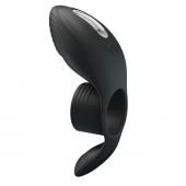 Черное кольцо на пенис с вибрацией Vibration Penis Sleeve - Baile - в Одинцово купить с доставкой