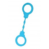 Голубые силиконовые наручники A-Toys без ключа - A-toys - купить с доставкой в Одинцово