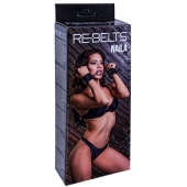 Черные кожаные наручники Naila - Rebelts - купить с доставкой в Одинцово