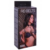 Черный поводок и чокер с кольцом Rada - Rebelts - купить с доставкой в Одинцово