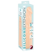 Телесная насадка-удлинитель Silicone Extension - 19 см. - Orion - в Одинцово купить с доставкой