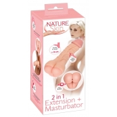 Телесная насадка-мастурбатор 2-in-1 Extension Masturbator - 21 см. - Orion - в Одинцово купить с доставкой
