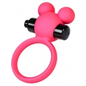 Розовое виброкольцо на пенис A-Toys - A-toys - в Одинцово купить с доставкой