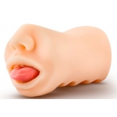 Телесный мастурбатор-ротик с язычком Oral Anne - Blush Novelties - в Одинцово купить с доставкой