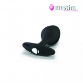 Черная пробка Mystim Rocking Vibe S с возможностью подключения к электростимулятору - 9,7 см. - MyStim - купить с доставкой в Одинцово