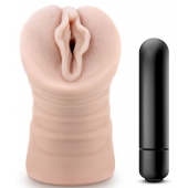 Телесный мастурбатор-вагина с вибропулей Ashley - Blush Novelties - в Одинцово купить с доставкой