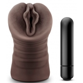 Коричневый мастурбатор-вагина Alexis - Blush Novelties - в Одинцово купить с доставкой