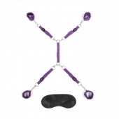 Фиолетовый набор фиксаций на кровати Classic Bedspreader - Lux Fetish - купить с доставкой в Одинцово