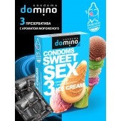 Презервативы для орального секса DOMINO Sweet Sex с ароматом мороженого - 3 шт. - Domino - купить с доставкой в Одинцово