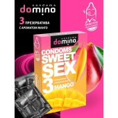 Презервативы для орального секса DOMINO Sweet Sex с ароматом манго - 3 шт. - Domino - купить с доставкой в Одинцово