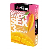 Презервативы для орального секса DOMINO Sweet Sex с ароматом манго - 3 шт. - Domino - купить с доставкой в Одинцово