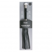 Черная плеть Easytoys Flogger With Metal Grip - 38 см. - Easy toys - купить с доставкой в Одинцово