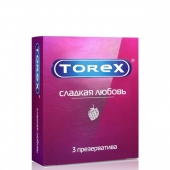Презервативы Torex  Сладкая любовь  с ароматом клубники - 3 шт. - Torex - купить с доставкой в Одинцово