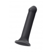 Черный фаллос на присоске Silicone Bendable Dildo XL - 20 см. - Strap-on-me - купить с доставкой в Одинцово